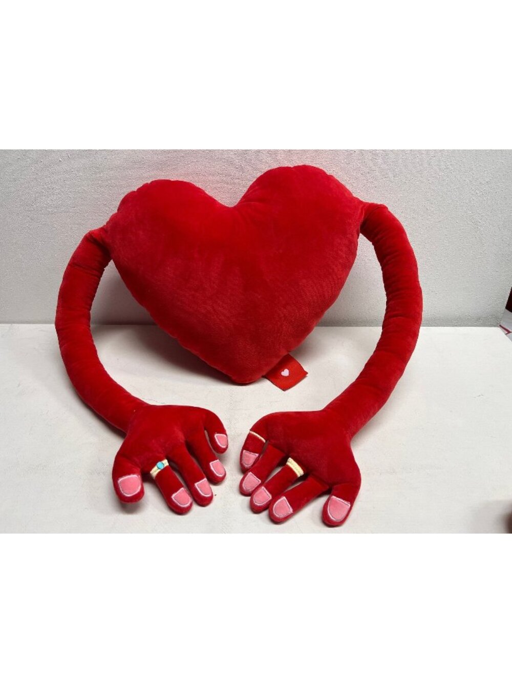 CJ Hendry x Tony’s Chocolonely Heart Pillow with Arms Red Velvet
